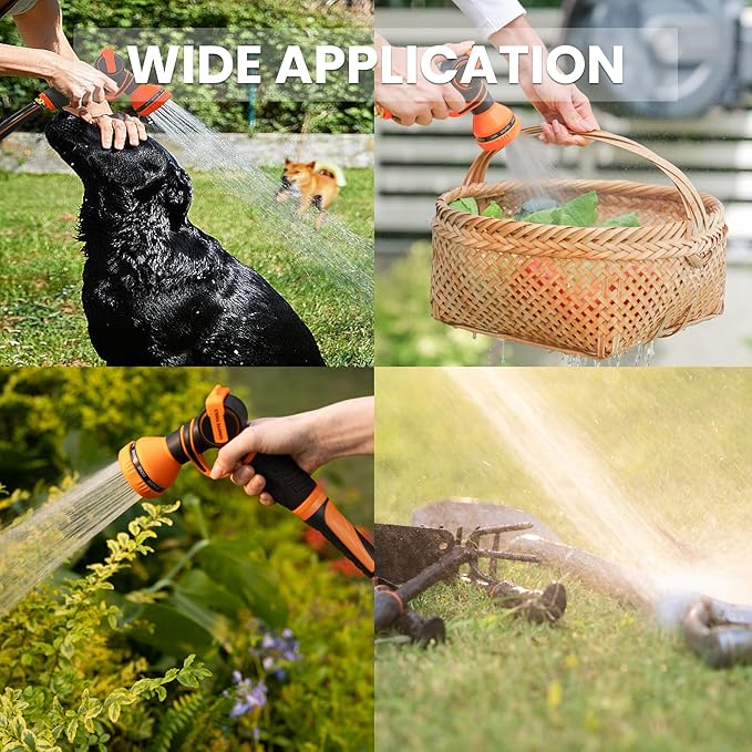 Giraffe Tools Garden Hose 6ft x 5/8", Short Water Hose Lightweight, Flexible Hose with Swivel Handle, Male to Female Fittings