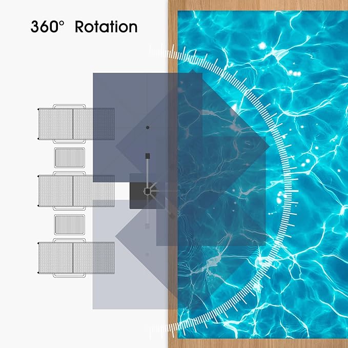 PURPLE LEAF 9 X 12 FT Cantilever Patio Umbrellas with Base Included, Large Square Offset Umbrella with 360° Rotation, Outdoor Aluminum Pool Umbrella for Pool Lawn Garden, Navy Blue