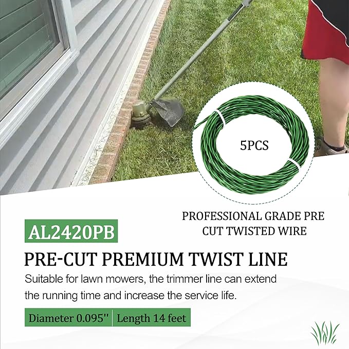 AH1531 Trimmer Head Replacement Ego String Trimmer 15-Inch(Anti-Clockwise) Models ST1534 ST1530 STA1500 MST1501 MHC1502 (AL2420PB String Trimmer Line （5 Pack）)