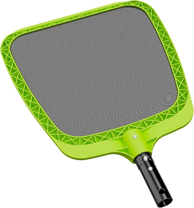 Sepetrel Pool Skimmer Net - Professional Heavy Duty Reinforced Frame Nylon Flat Leaf Rake Net,for Spa Pond Swimming Pool, Cleaning Supplies and Accessories, (Pole Not Included)