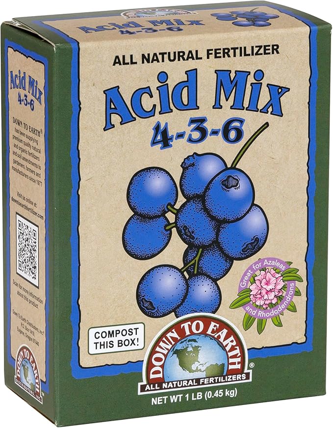 Down to Earth All Natural Acid Mix Fertilizer 4-3-6, 1 lb
