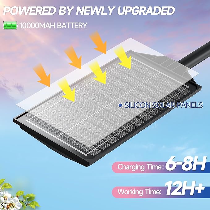 Solar Lights Outdoor for Outside, Waterproof Solar Street Lights Outdoor, 6500K Dusk to Dawn Security Flood Lights Motion Sensor with Remote Control for Yard, 2 Pack