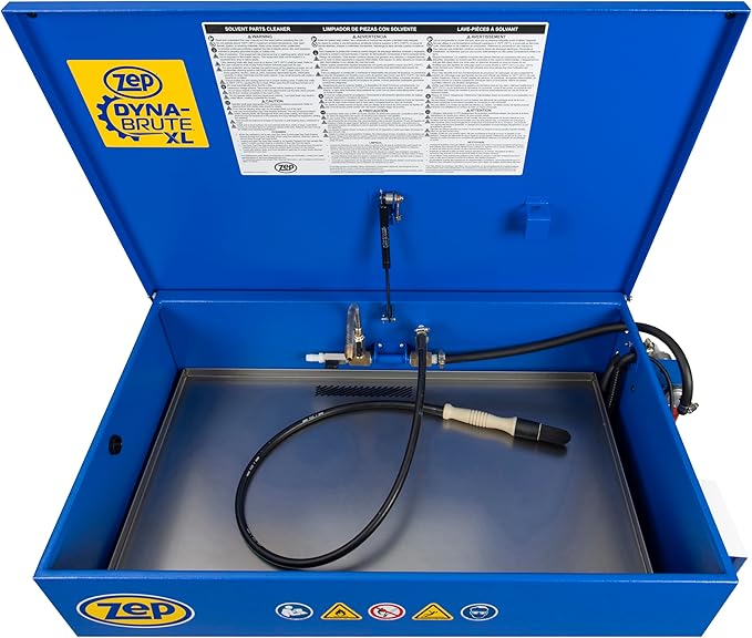 Zep Dyna-Brute XL Heavy-Duty High-Capacity Industrial Parts Washer - PW00270 (1 Unit) - High-Performing Three Stage Filtration System, Keeps Solvents Effective Longer