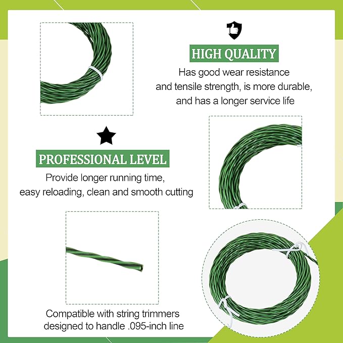AH1531 Trimmer Head Replacement Ego String Trimmer 15-Inch(Anti-Clockwise) Models ST1534 ST1530 STA1500 MST1501 MHC1502 (AL2420PB String Trimmer Line （5 Pack）)