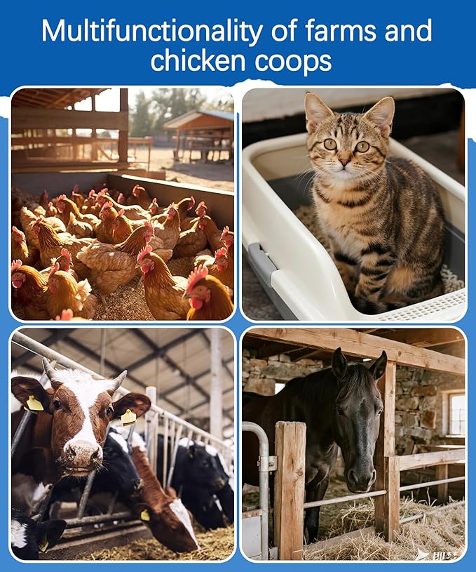 Chicken Coop Scoop 2-in-1 Chicken Poop Scooper & Rake - 62" Adjustable Sand Sifting Shovel Cleaning for Chicken Coops Animal Pens, Reinforced Joint