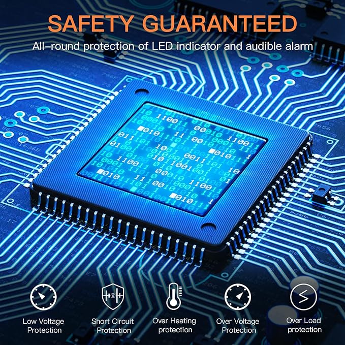 2500W Inverter Pure sine Wave RV Inverter Power Inverter 12V to 110 for Car Truck semi Truck Vehicles