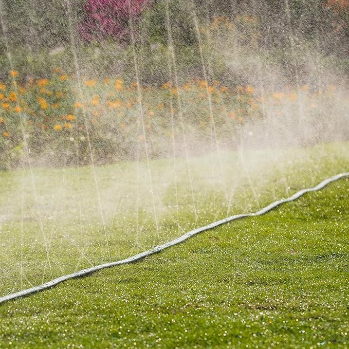 Sprinkler Soaker Hose 50ft for Garden Lawn, Watering Hose with Holes, High-Efficiency Water-Saving Garden Irrigation System, Drip Hose Sprinkler