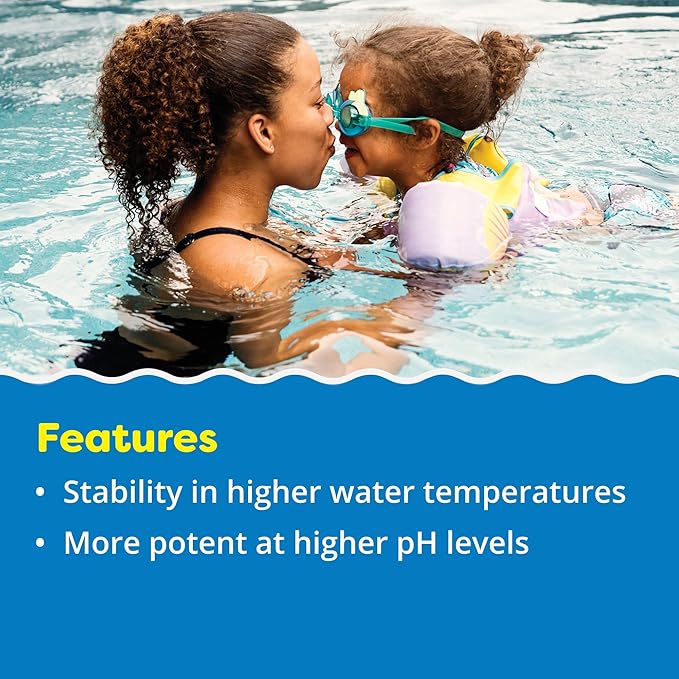 In The Swim 1 Inch Bromine Plus Tablet Sanitizer for Spas, Hot Tubs, or Swimming Pools - Pre-Stabilized, Low Odor, Chlorine Alternative - 50 Pounds