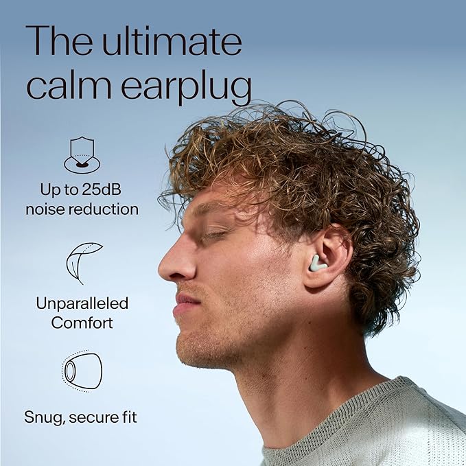 Alpine Silence Earplugs for Sleep, Focus & Travel - V-Shape Snug Fit & Soft Oval Tips – 4 Sizes XS/S/M/L - Comfortable, Reusable Hearing Protection - 22dB – Green