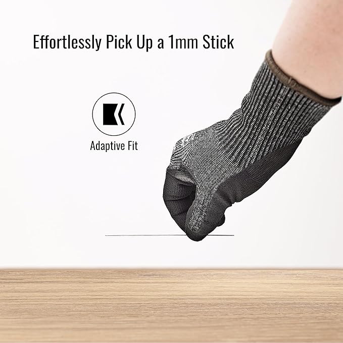 2/5 Pack Snug Fit Cut Resistant Gloves, ANSI A4, XS-3XL, Men/Women, Metal/Glass/Wood/Box Cutting, Fishing, HVAC