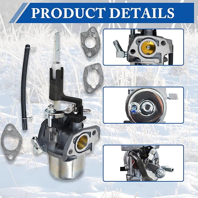 WFLNHB Carburetor Replacement for 20001171 LCT 254cc Snow Engine with Idle Down Control Replacement for Ariens 921023 921024 921030 921045 921046 921323 Snowblowers