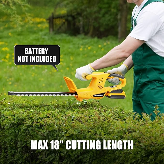 Cordless Hedge Trimmer+String Trimmer+Leaf Blower Combo Compatible with Dewalt 20v Max Battery(Tool Only), Cordless Weed Wacker & Shrub/Bush Trimmer & Electric Leaf Blowers for Lawn Care, Garden, Yard