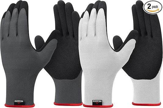 NoCry Gardening Gloves for Women with Strong Grip and Touchscreen Tips - Ultra-Breathable, Lightweight Snug Fit - Durable Abrasion-Resistant, Water-Repellent Rubber Coated Palm - Ideal for Yard Work