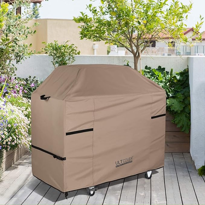 ULTCOVER Waterproof Grill Cover 58 inch, Heavy Duty BBQ Cover for 3-5 Burners Outdoor Gas Barbecue Grill