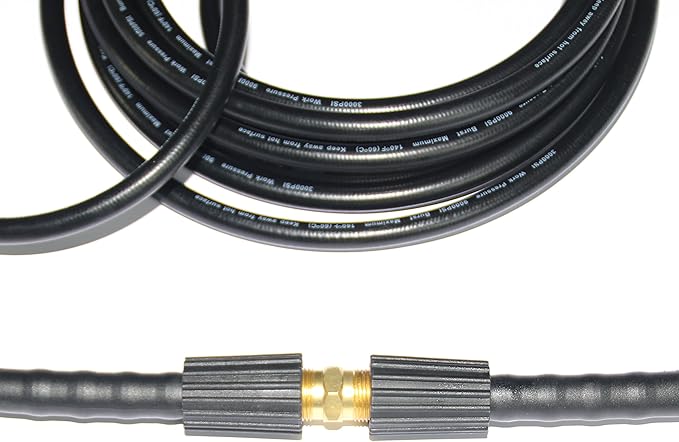 XZT 50FT 1/4-inch anti-kink High Pressure Washer Hose with Adapter,3000PSI Extension Hose for most brand pressure washer