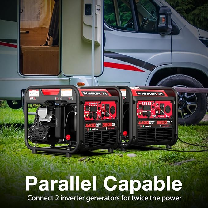 PowerSmart 4400-Watt Dual Fuel Portable Generator with Inverter Technology, CO Protect, 30 amp for Home Use and Emergency Backup