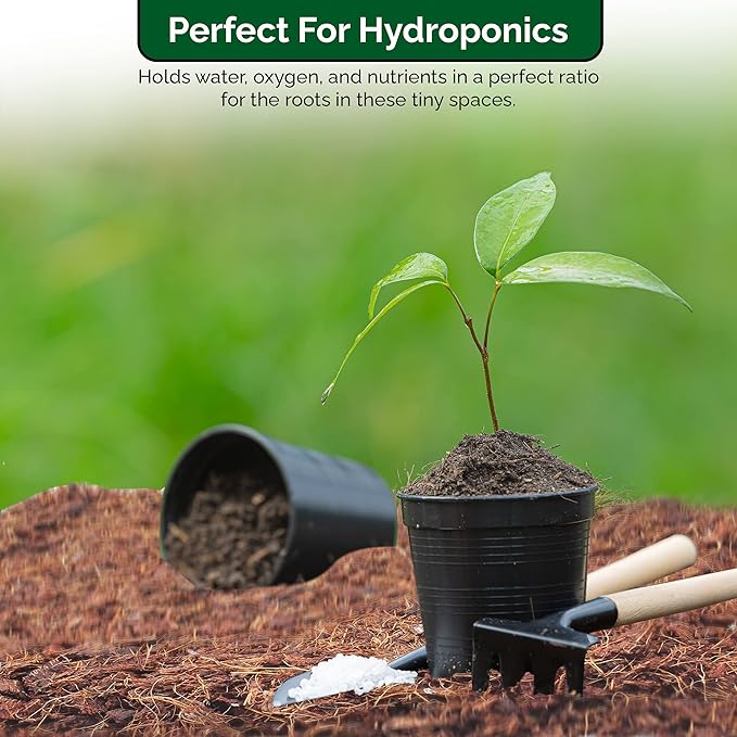 UBICON Easy to Use Compressed Coco Coir Organic Top Soil for Indoor and Outdoor; 24 Bricks expands to 60 Gallons, Excellent Aeration, Reduces Weed Growth, and Retains Water