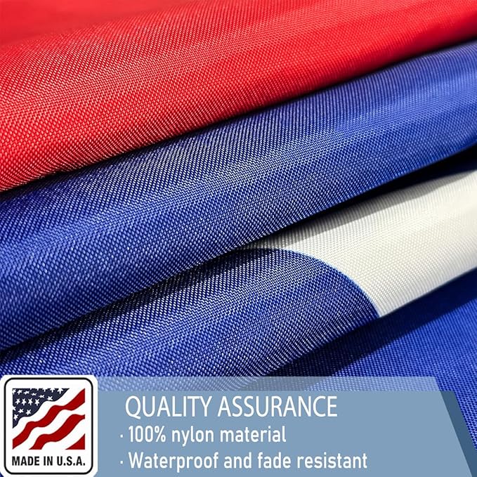 Texas State Flags 4x6 Outdoor Heavy Duty Double Sided Nylon Vivid Color Anti-Fading with 2 Brass Grommets for Home/Company/Indoor Outdoor Decoration