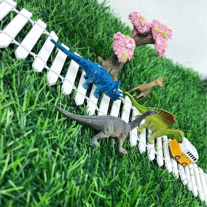 Miniature Fairy Garden Fence 35 Inches,Fairy Garden Accessories Outdoor Wood Picket Fence,DIY Flowerpot Decoration DIY Wood Picket Fence, Miniature Decoration Mini Ornament for Dollhouse
