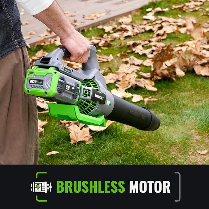 60-Volt Lithium-ion Cordless Leaf Blower with 5.0Ah Battery and Charger 810 CFM Variable-Speed