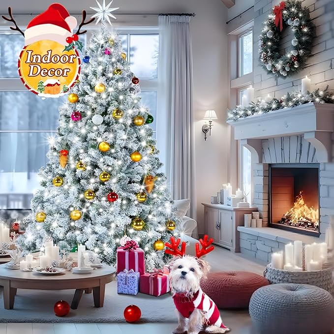 KNONEW 600ft 1500 LED Christmas String Lights Outdoor Green Wire 8 Modes & Timer Fairy Light Plug in Waterproof Patio Lights for Xmas Yard Tree Wedding Party Holiday Decorations (Cool White)