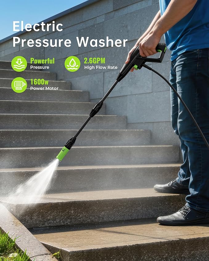 Pressure Washer, Patoolio Power Washers with Foam Cannon for Fences/Patios/Decks/Patios and Cars Powerwasher