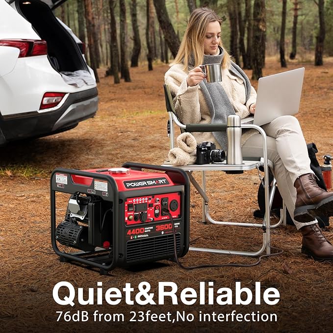 PowerSmart 4400-Watt Dual Fuel Portable Generator with Inverter Technology, CO Protect, 30 amp for Home Use and Emergency Backup