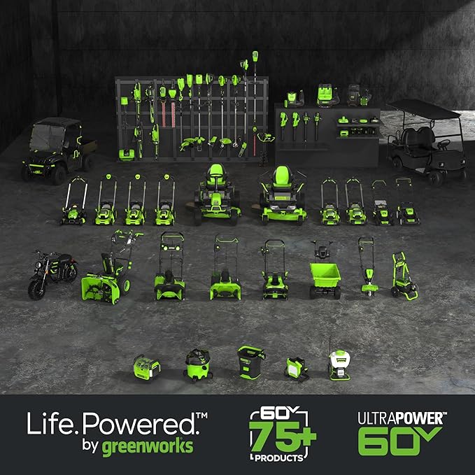 Greenworks 60V 13" Cordless String Trimmer & Leaf Blower Combo Kit, 4.0 Ah Battery and Charger Included