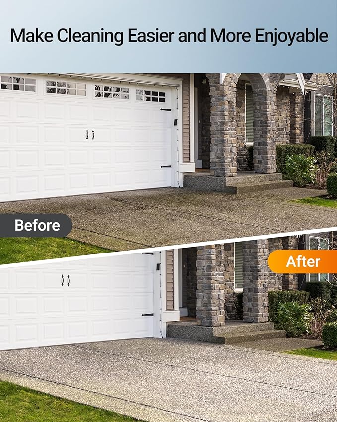 SEALIGHT Cordless Pressure Washer Battery Pressure Washer, 970 PSI Cordless Power Washer with 3.0Ah Battery & 6-in-1 Nozzle & Foam Pot & Carry Box, Portable Power Washer for Home,Yard, Car Wash