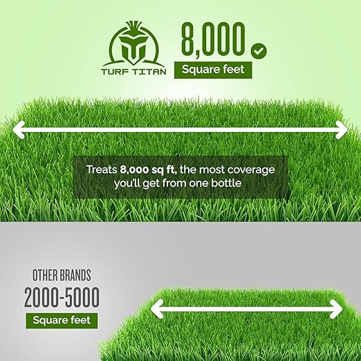Turf Titan Lawn Kelper - Seaweed Fertilizer for Plants and Lawns - Liquid Lawn Fertilizer Feeds and Protects - Liquid Seaweed Fertilizer for Nutrient Absorption - 2.5 Gallon