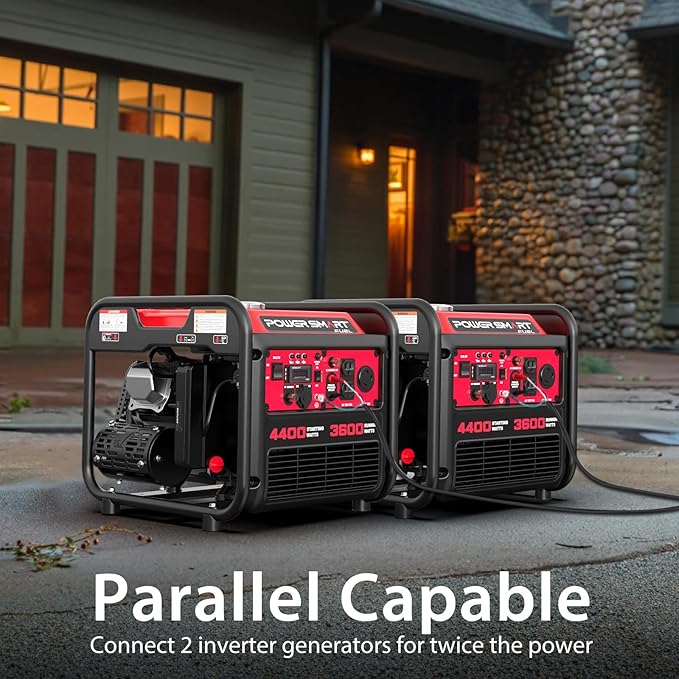 PowerSmart 4400-Watt Portable Generator with Inverter Technology, 30 amp for Home Use and Emergency Backup, 2025 EPA Compliant