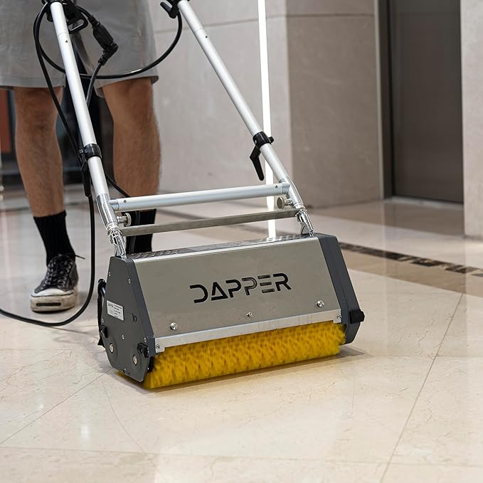 14" Counter-Rotating Brush (CRB) Carpet & Hard Floor Cleaning Machine – 450 RPM, Quiet 53 dBA, Compact 41 lb Commercial Scrubber – Ideal for Offices, Hotels & Small Spaces