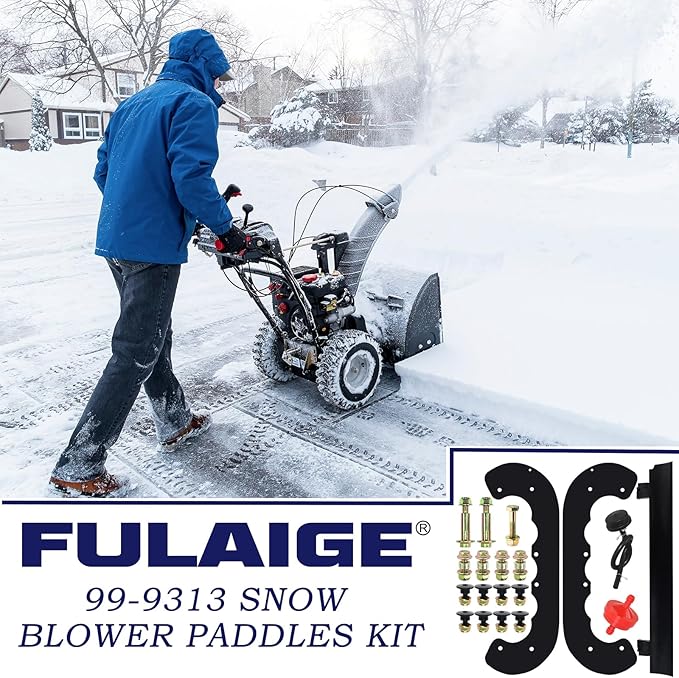 99-9313 Snow Blower Paddles with 133-5585 Scraper Replaces 99 9313, 88-0771, 125-1128, 55-9251, 55-9250 for Toro Power Clear 210R, 221, 421, 621R, 621Z, 621E, 721, 721E, 721R Snowthrowers