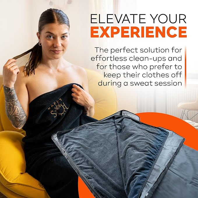 Sauna Blanket Towel Insert - Absorbent Insert for Sauna Blanket - Reusable and Machine Washable - 58"x70"- Luxurious Microfiber Material