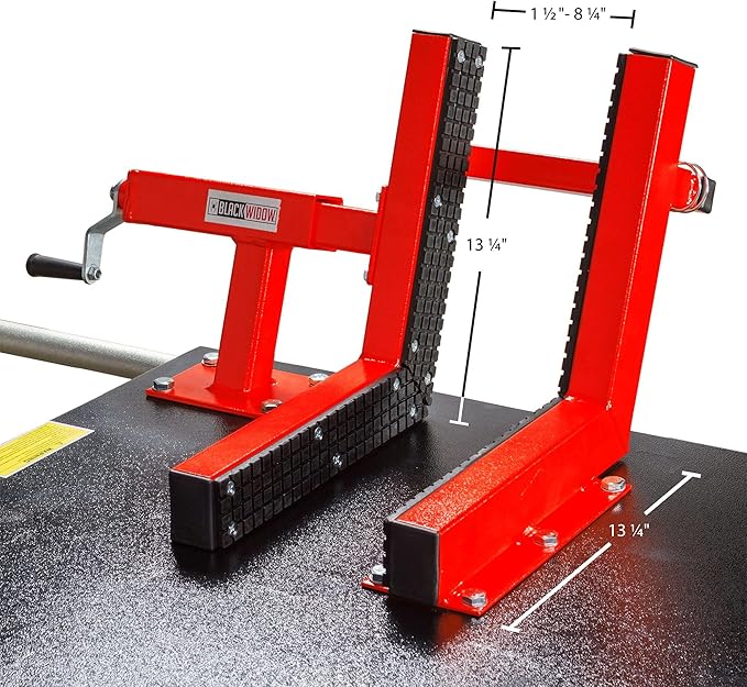 Black Widow Air Over Hydraulic UTV ATV Lift Table 2,500 lb. Maximum Capacity 64" Wide with Side Extensions