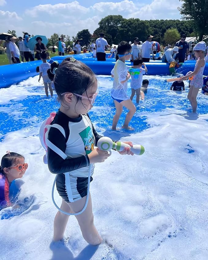 23x23x1.8ft Commercial Large Inflatable Pool Blow Up Swim Pools Swimming Lounge Pools with One Blower for Commercial Outdoor Summer