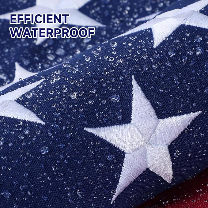American Flag for Outside 3x5 Ft Upgraded Thickened Spun Polyester Series Fade-Resistant Ultra Durable Tear-Resistant Heavy Duty USA US Flags Heavy Duty , Embroidered Stars, Sewn Stripes, Brass Grommets