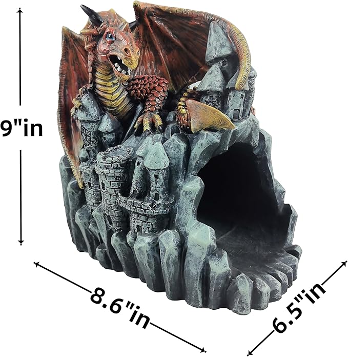 Dragon Statues Gutter Downspout Extension Statues Garden Decoration,Animal Downspout Diverter,Resin Statue Outdoor Decor,Gutter Extension Decorative,3"×4" Downspout Extender Diverter Splash Block