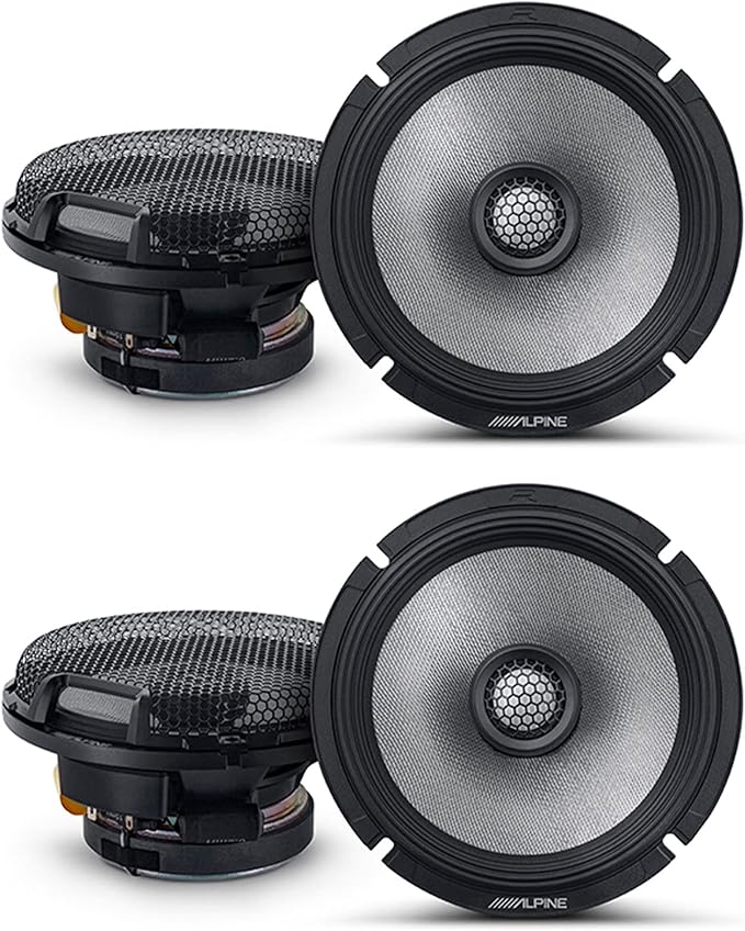 Alpine Two Pairs of R2-S65 Type R High-Resolution 6.5" Coaxial Speakers