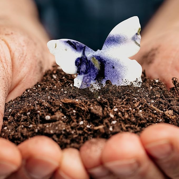 50 pcs Small Purple Butterflies – Plantable Seed Paper for Weddings, Gifts, and Life Events (#45s)