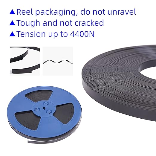 Heavy Duty Packaging 3pcs 5/8"(16mm) x 0.35" x 330'Black Industrial-Grade Polyester(PET) Strapping Roll,Pallet Strap Coil for Packaging Strapping Tool- 1400 lbs Break Strength（990ft Black)