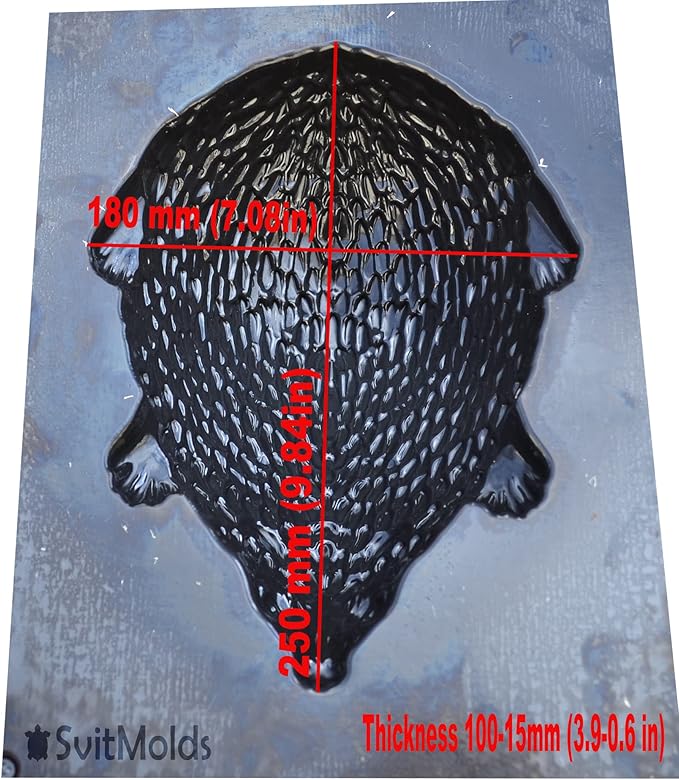 SvitMolds DIY Hedgehog Mold Cement Molds Statues for Garden Garden Decor Molds D84 (Big)