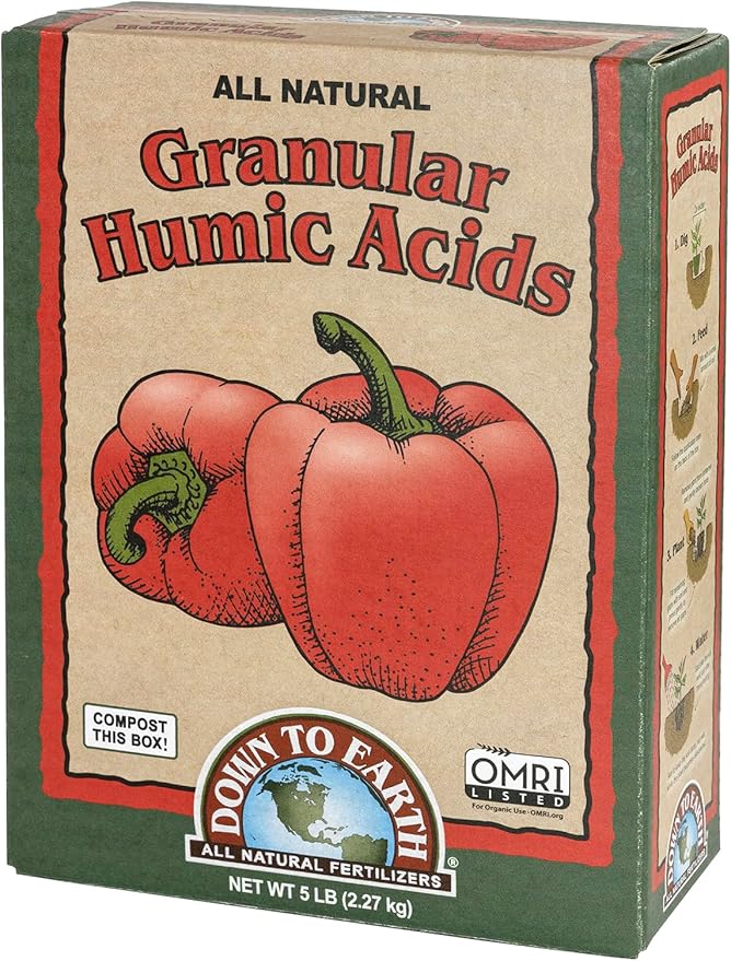 Down to Earth Organic Granular Humic Acids Fertilizer Mix, 5 lb