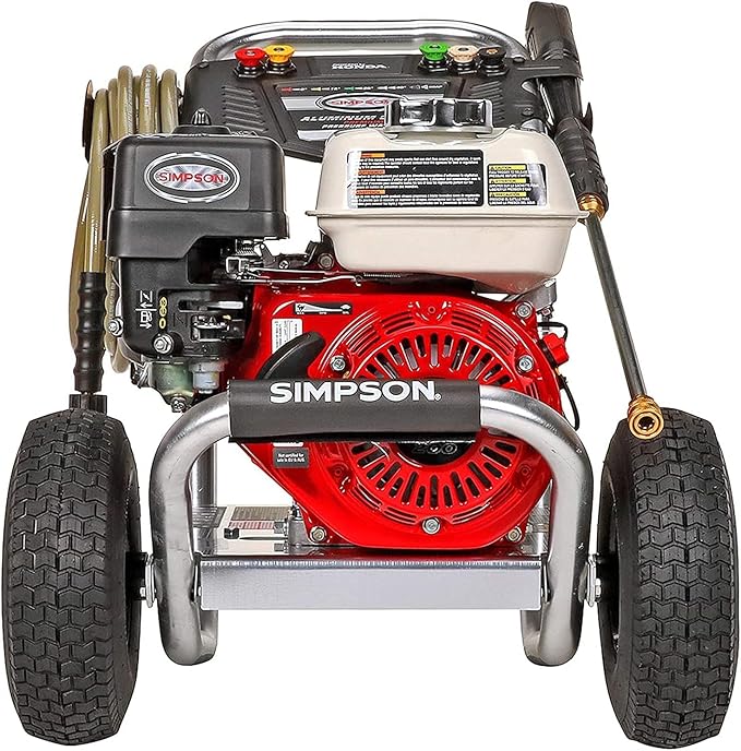 Simpson Cleaning 3600 PSI Gas Pressure Washer, 2.5 GPM Power Washer for Commercial Use, Honda GX200 Engine, 35-Foot MorFlex Hose, Aluminum Series, 49-State (ALH3425)