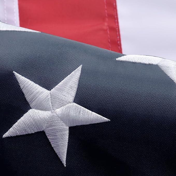 American Flag 10x15 Ft, Outdoor Premium US Flags, Heavy Duty Durable, 420D Polyester, Embroidered Stars, Brass Grommets