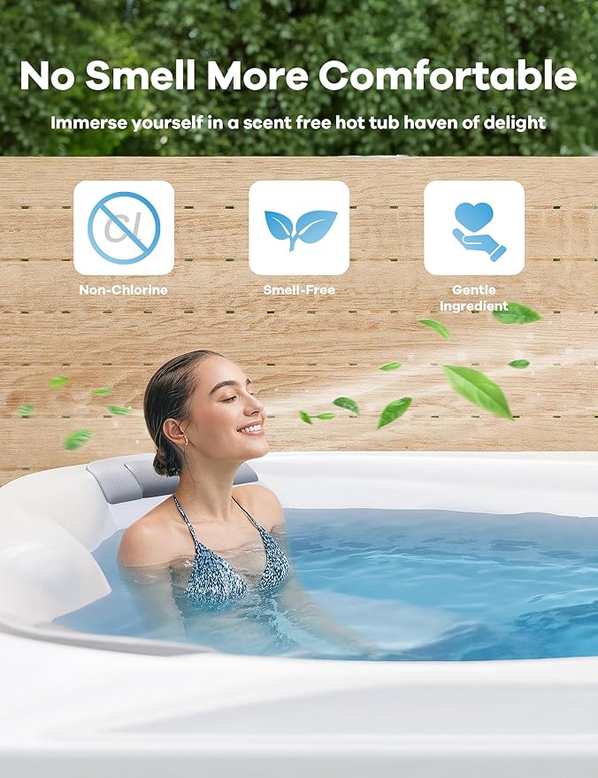 32 Oz Shock Oxidizer for Hot Tubs, Spa Chlorine-Free Shock Oxidizer, Suitable for All Spa & Hot Tubs Types