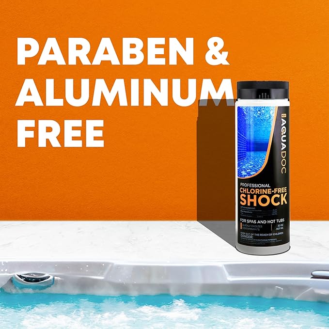 Non-Chlorine Spa Shock for Hot tub - Chlorine Free Tub Treatment & Enhanced to Assist Bromine Suitable Oxidizer Oxidizing by AquaDoc