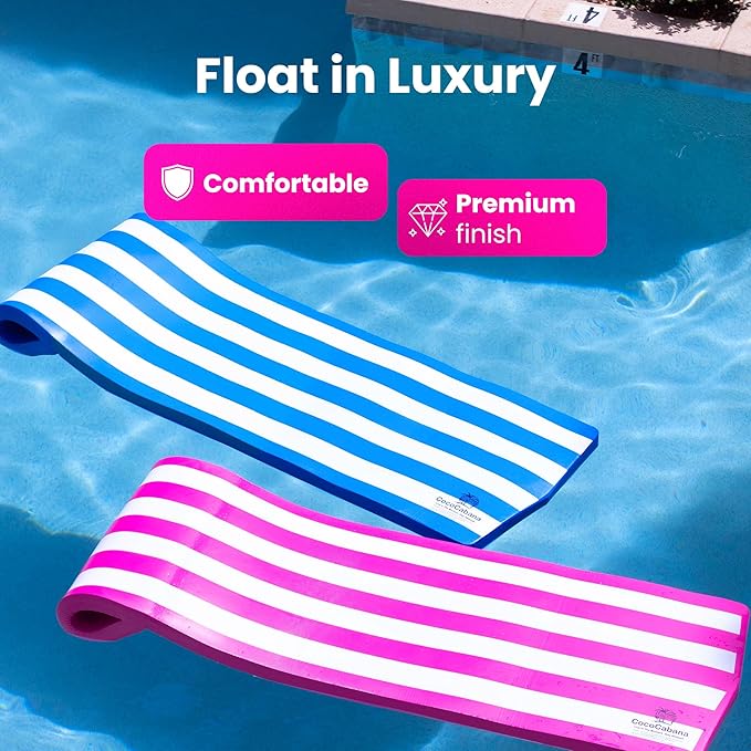 Cococabana 74 inch Foam Float for Pools & Lakes Vinyl Foam Pool Floats