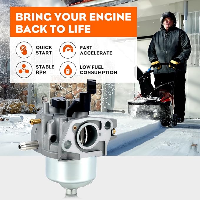 Hipa 127-9008 38744 Snow Blower Carburetor Kit for 38741 38742 38743 38744 38751 to-ro Power Clear 621 721 Snowblower Snowthrower Models