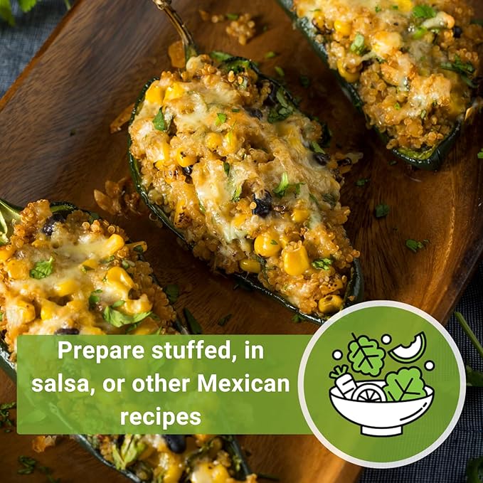 Sow Right Seeds - Poblano Pepper Seeds for Planting - Non-GMO Heirloom Packet with Instructions to Plant a Home Vegetable Garden - Hot Ancho Chile Variety to Grow, Spicy and Abundant (4)